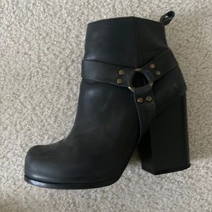 Leather Jeffrey Campbell booties size 8 - great condition, barely worn
